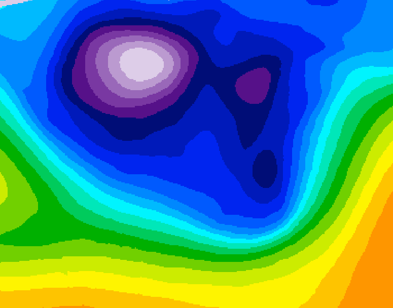 GDPS 500 millibar geopotential height 144 hour forecast chart for Canada based on 2026/02/23 1200Z data
