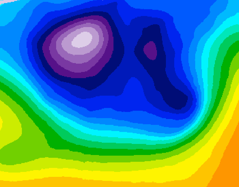 GDPS 500 millibar geopotential height 156 hour forecast chart for Canada based on 2026/02/23 1200Z data