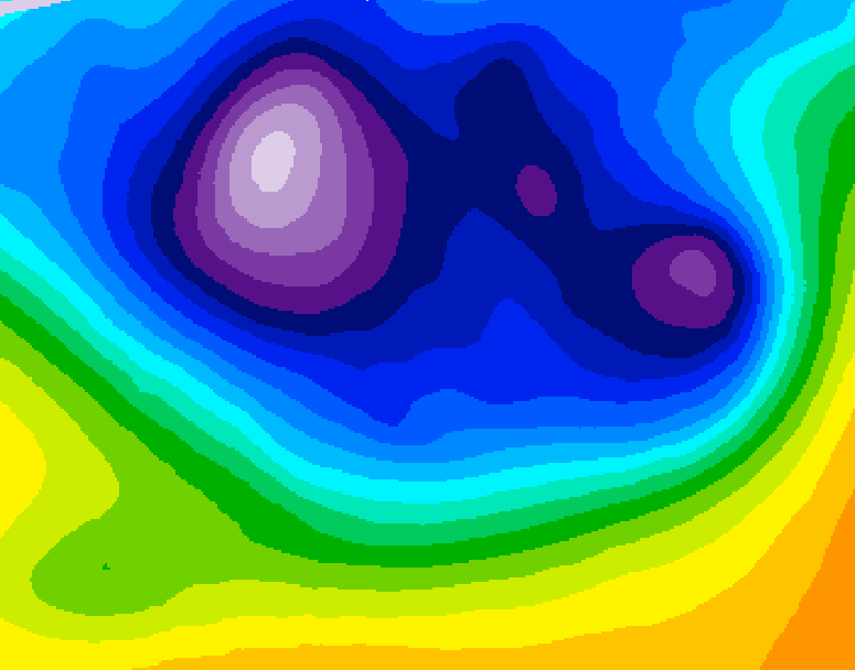 GDPS 500 millibar geopotential height 168 hour forecast chart for Canada based on 2026/02/23 1200Z data