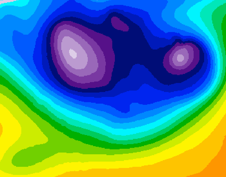 GDPS 500 millibar geopotential height 180 hour forecast chart for Canada based on 2026/02/23 1200Z data