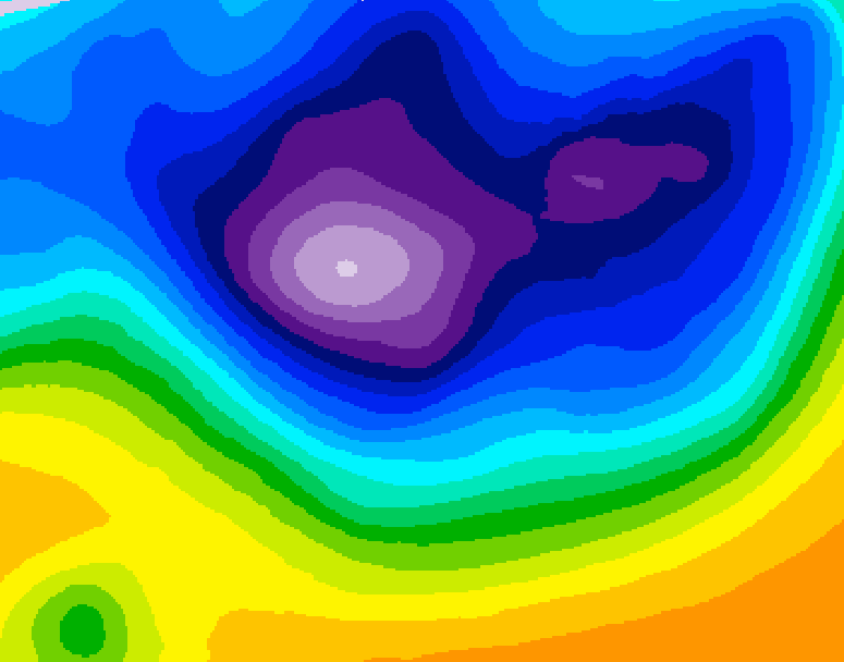 GDPS 500 millibar geopotential height 204 hour forecast chart for Canada based on 2026/02/23 1200Z data