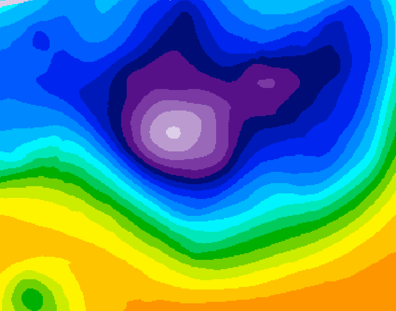 GDPS 500 millibar geopotential height 210 hour forecast chart for Canada based on 2026/02/23 1200Z data