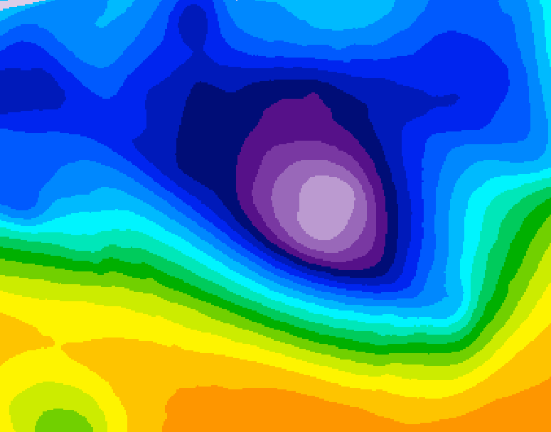 GDPS 500 millibar geopotential height 234 hour forecast chart for Canada based on 2026/02/23 1200Z data