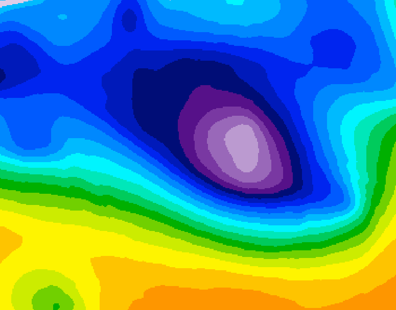 GDPS 500 millibar geopotential height 240 hour forecast chart for Canada based on 2026/02/23 1200Z data
