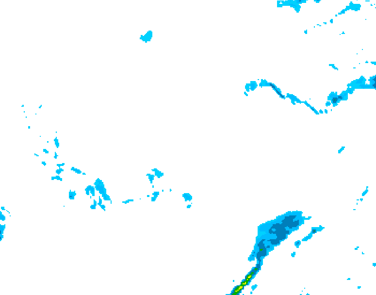 GDPS precipitation 102 hour forecast chart for Canada based on 2026/02/23 0000Z data