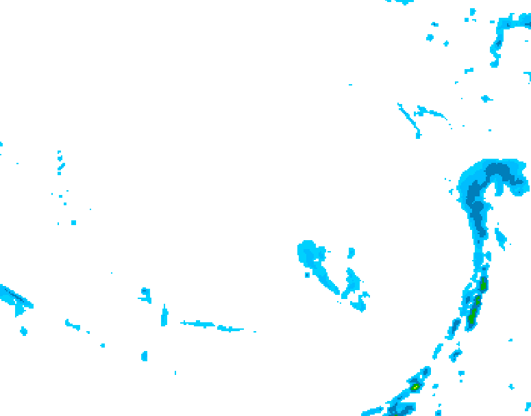 GDPS precipitation 126 hour forecast chart for Canada based on 2026/02/23 0000Z data