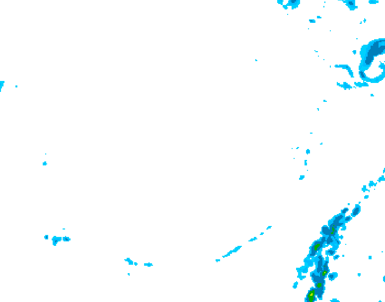GDPS precipitation 150 hour forecast chart for Canada based on 2026/02/23 0000Z data