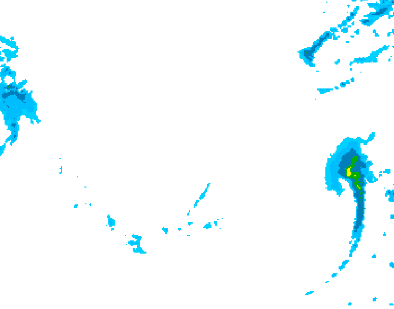 GDPS precipitation 222 hour forecast chart for Canada based on 2026/02/23 0000Z data