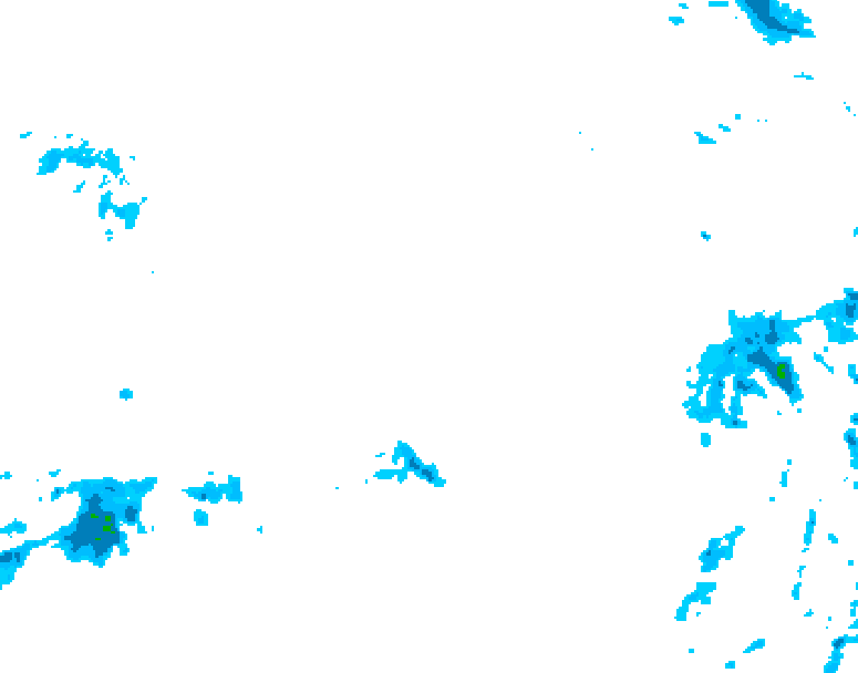 GDPS precipitation 018 hour forecast chart for Canada based on 2026/02/23 1200Z data