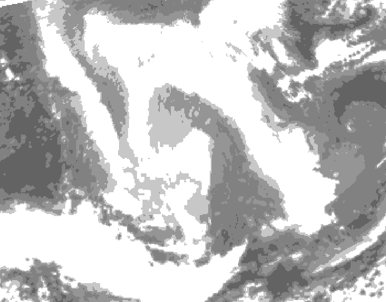 GDPS total cloud 240 hour forecast chart for Canada based on 2026/02/23 0000Z data