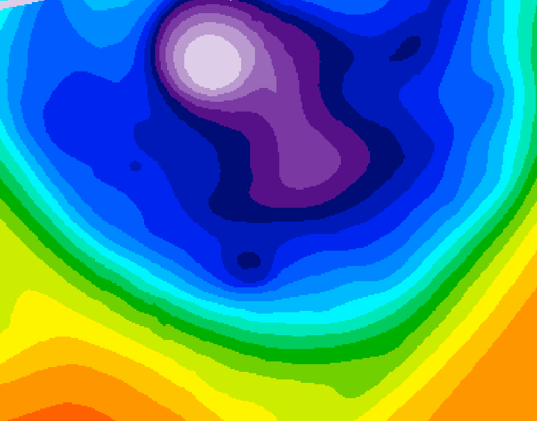 GDPS 500 millibar geopotential height 090 hour forecast chart for Canada based on 2026/02/24 0000Z data