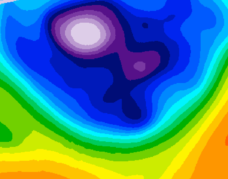 GDPS 500 millibar geopotential height 108 hour forecast chart for Canada based on 2026/02/24 0000Z data