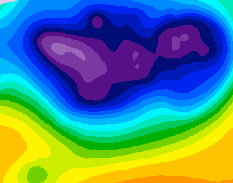 GDPS 500 millibar geopotential height 186 hour forecast chart for Canada based on 2026/02/24 0000Z data