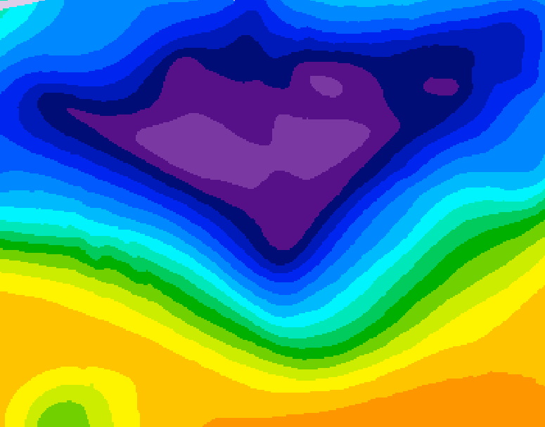 GDPS 500 millibar geopotential height 204 hour forecast chart for Canada based on 2026/02/24 0000Z data
