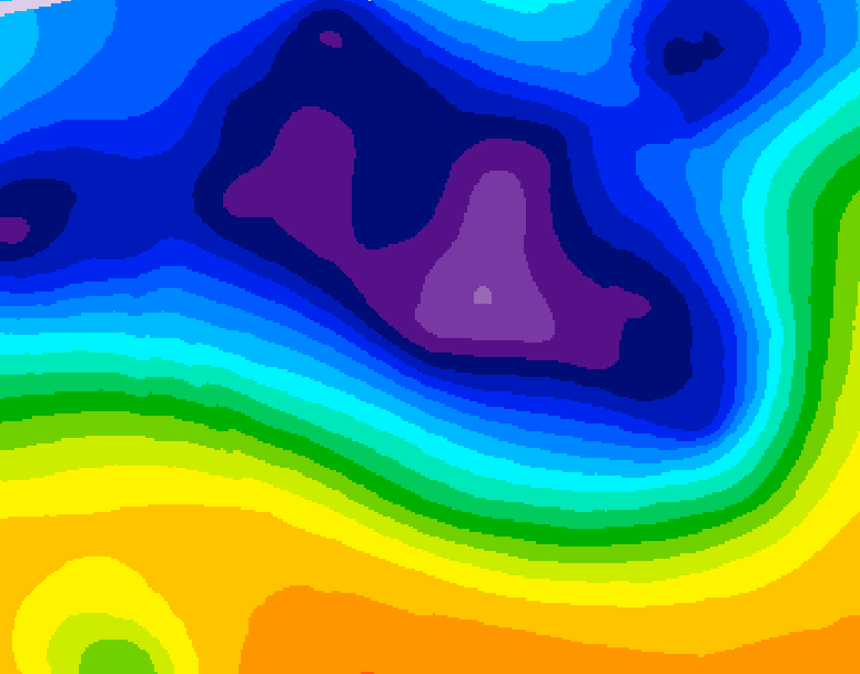 GDPS 500 millibar geopotential height 234 hour forecast chart for Canada based on 2026/02/24 0000Z data
