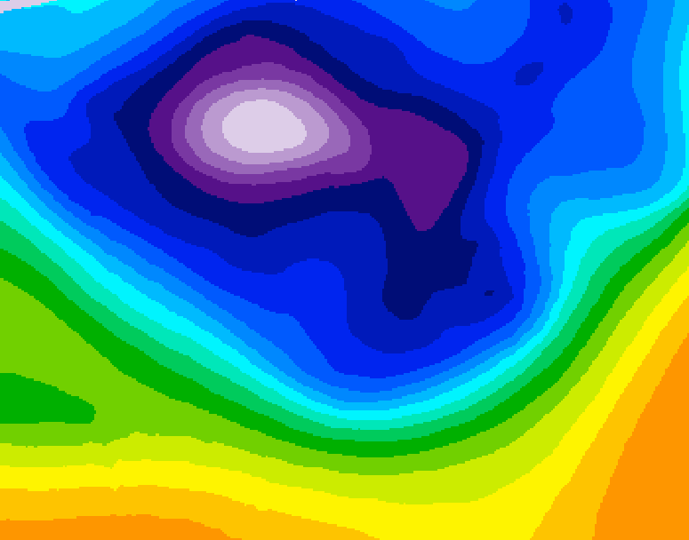 GDPS 500 millibar geopotential height 108 hour forecast chart for Canada based on 2026/02/24 1200Z data