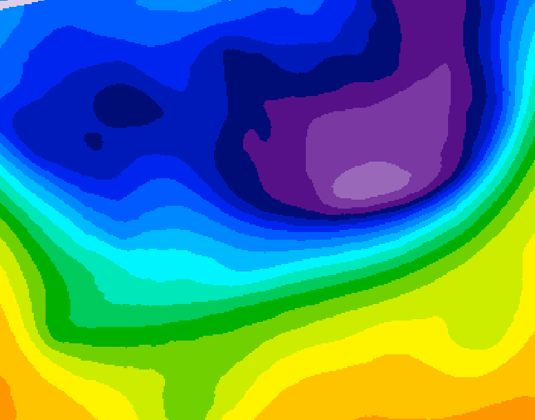 GDPS 500 millibar geopotential height 216 hour forecast chart for Canada based on 2026/02/24 1200Z data