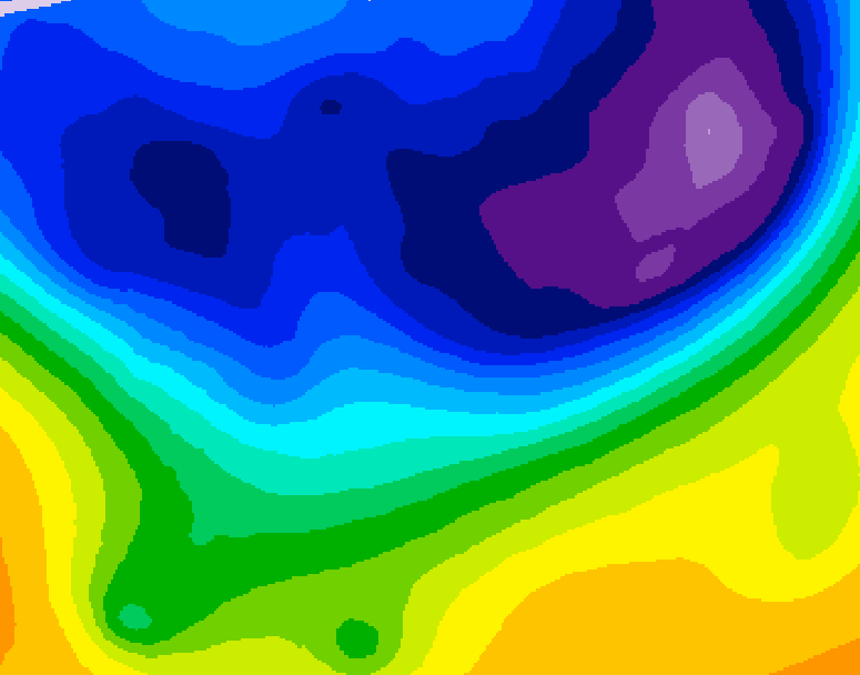 GDPS 500 millibar geopotential height 228 hour forecast chart for Canada based on 2026/02/24 1200Z data