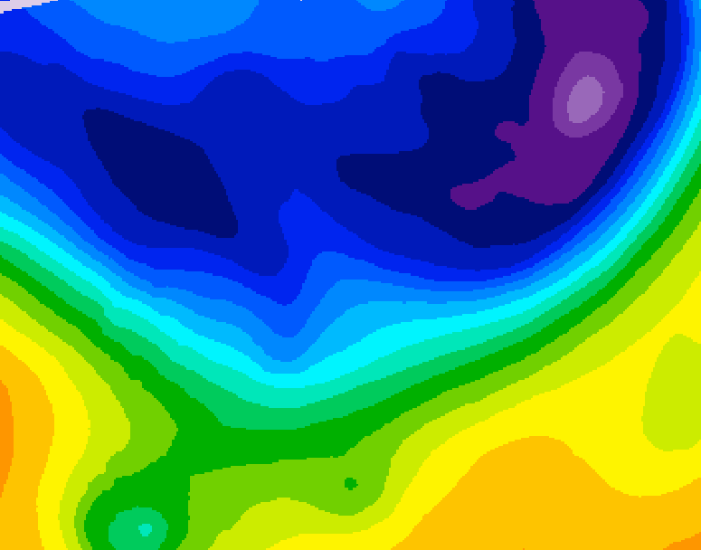 GDPS 500 millibar geopotential height 240 hour forecast chart for Canada based on 2026/02/24 1200Z data