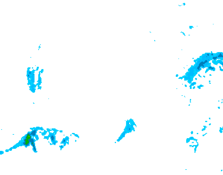 GDPS precipitation 018 hour forecast chart for Canada based on 2026/02/24 0000Z data