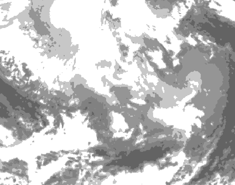 GDPS total cloud 168 hour forecast chart for Canada based on 2026/02/24 0000Z data