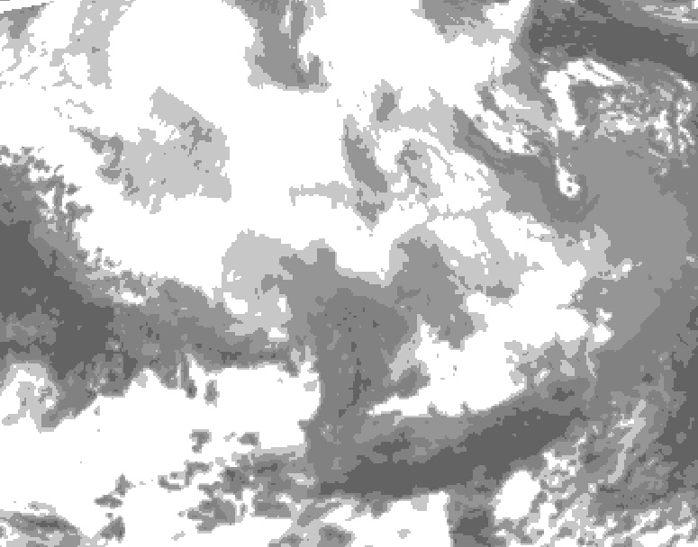 GDPS total cloud 180 hour forecast chart for Canada based on 2026/02/24 0000Z data