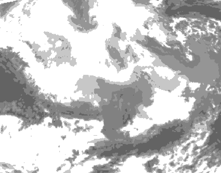 GDPS total cloud 186 hour forecast chart for Canada based on 2026/02/24 0000Z data