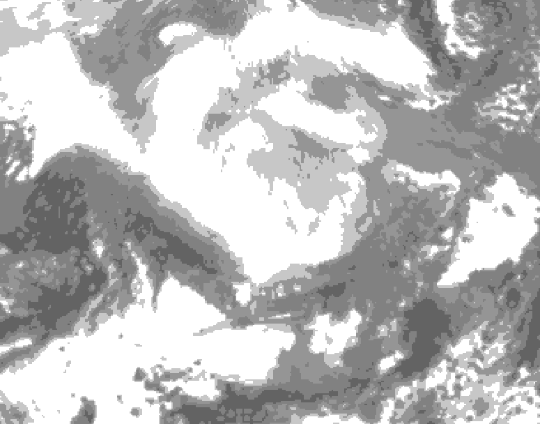 GDPS total cloud 192 hour forecast chart for Canada based on 2026/02/24 1200Z data