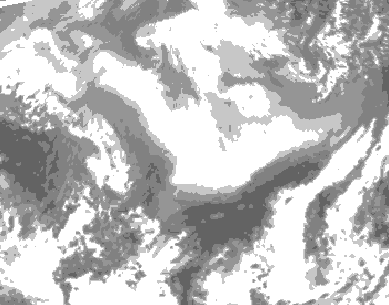 GDPS total cloud 228 hour forecast chart for Canada based on 2026/02/24 1200Z data