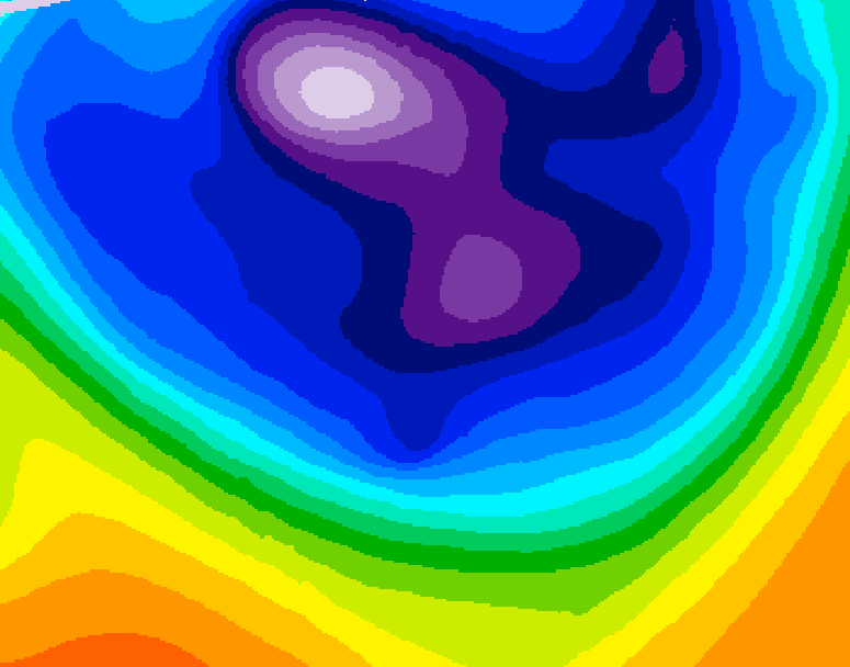 GDPS 500 millibar geopotential height 066 hour forecast chart for Canada based on 2026/02/25 0000Z data