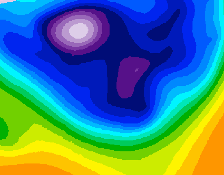 GDPS 500 millibar geopotential height 084 hour forecast chart for Canada based on 2026/02/25 0000Z data