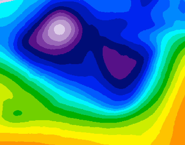 GDPS 500 millibar geopotential height 108 hour forecast chart for Canada based on 2026/02/25 0000Z data