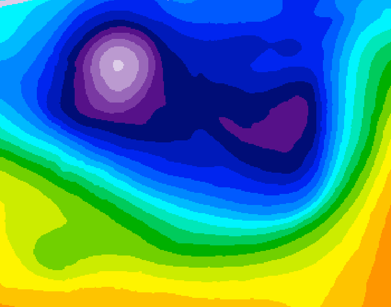 GDPS 500 millibar geopotential height 120 hour forecast chart for Canada based on 2026/02/25 0000Z data