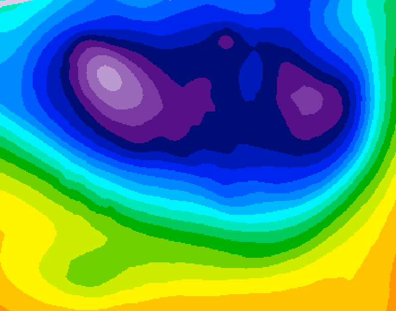 GDPS 500 millibar geopotential height 138 hour forecast chart for Canada based on 2026/02/25 0000Z data