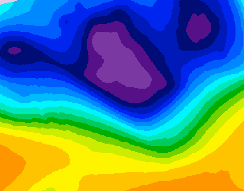 GDPS 500 millibar geopotential height 180 hour forecast chart for Canada based on 2026/02/25 0000Z data