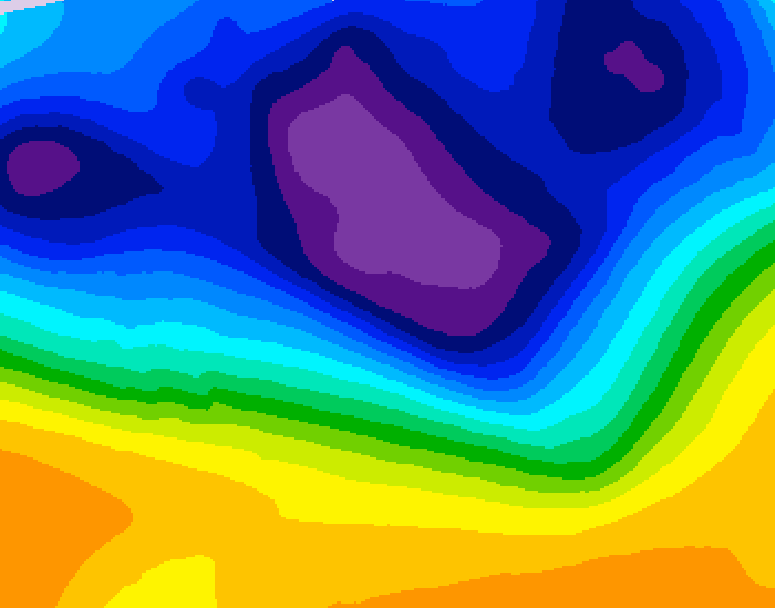 GDPS 500 millibar geopotential height 186 hour forecast chart for Canada based on 2026/02/25 0000Z data