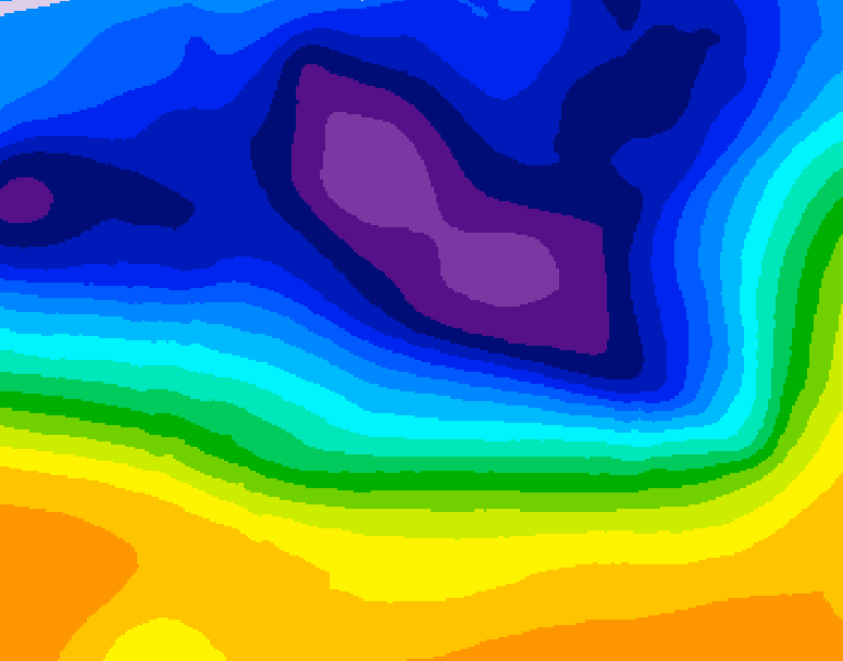 GDPS 500 millibar geopotential height 198 hour forecast chart for Canada based on 2026/02/25 0000Z data