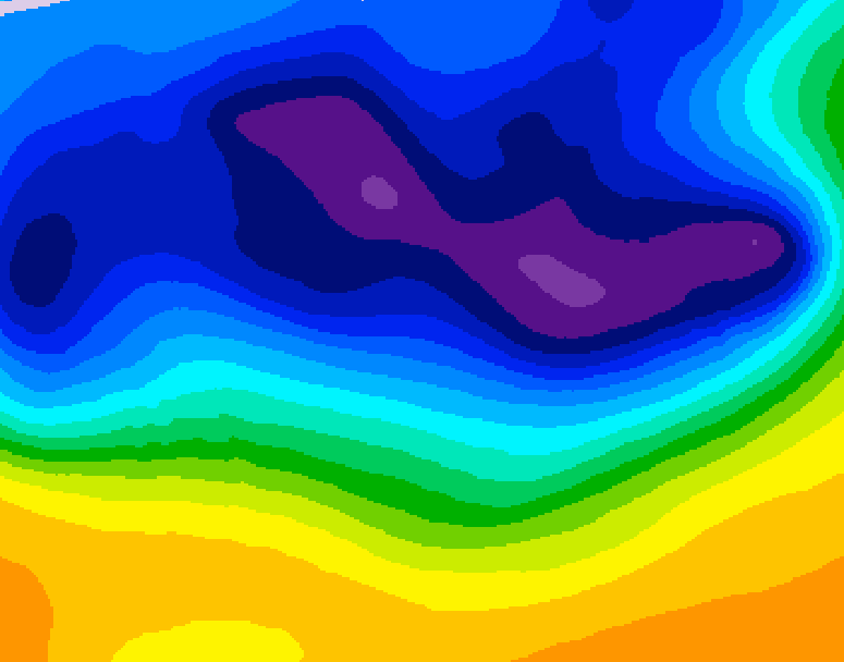 GDPS 500 millibar geopotential height 216 hour forecast chart for Canada based on 2026/02/25 0000Z data