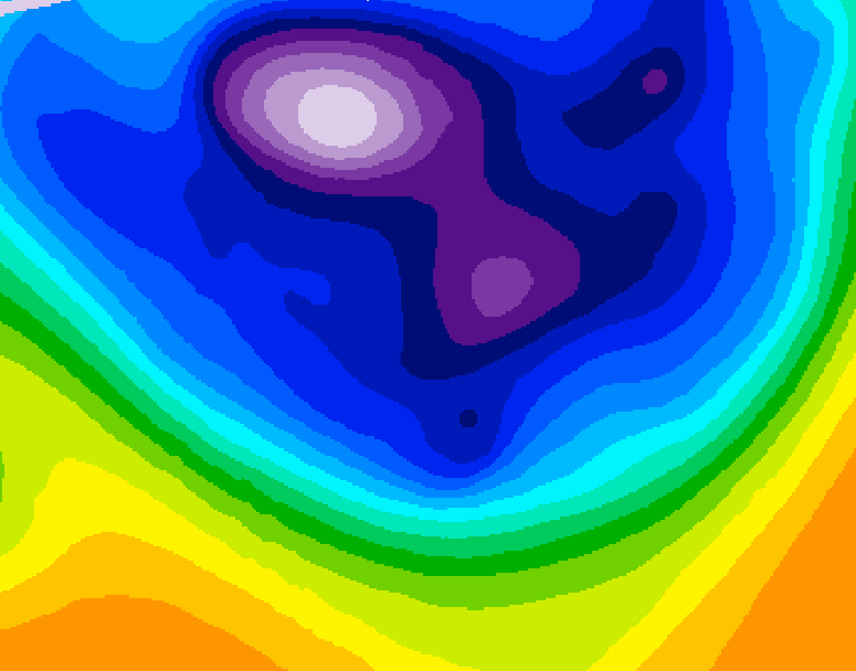 GDPS 500 millibar geopotential height 060 hour forecast chart for Canada based on 2026/02/25 1200Z data