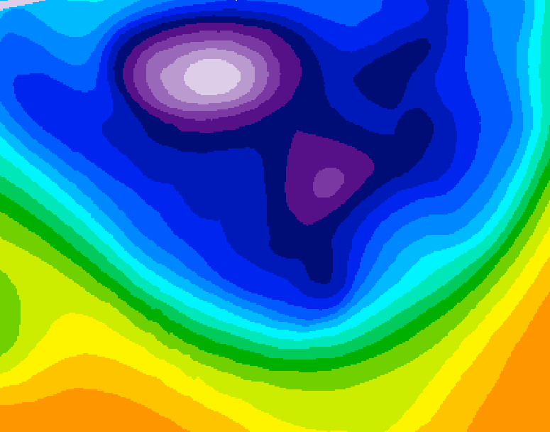 GDPS 500 millibar geopotential height 066 hour forecast chart for Canada based on 2026/02/25 1200Z data