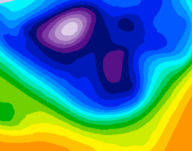 GDPS 500 millibar geopotential height 078 hour forecast chart for Canada based on 2026/02/25 1200Z data