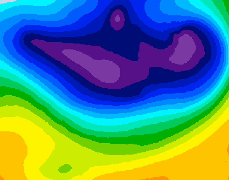 GDPS 500 millibar geopotential height 138 hour forecast chart for Canada based on 2026/02/25 1200Z data