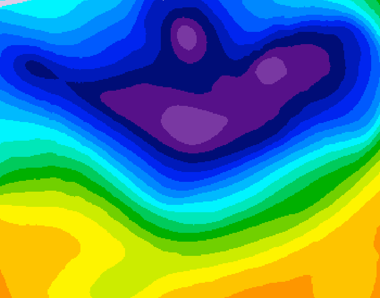 GDPS 500 millibar geopotential height 150 hour forecast chart for Canada based on 2026/02/25 1200Z data
