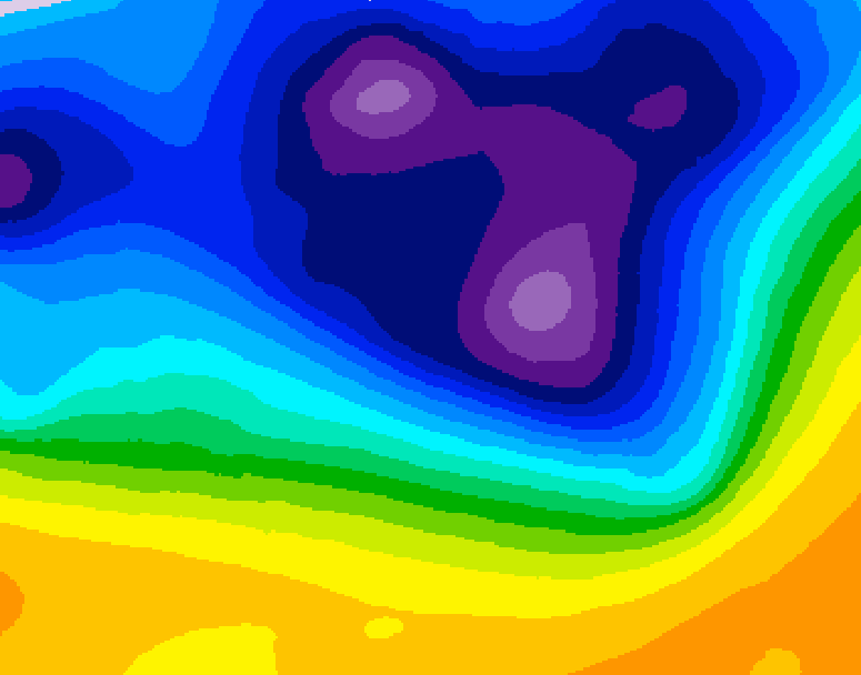 GDPS 500 millibar geopotential height 180 hour forecast chart for Canada based on 2026/02/25 1200Z data