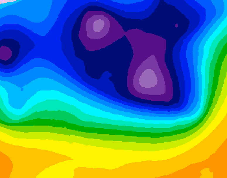 GDPS 500 millibar geopotential height 186 hour forecast chart for Canada based on 2026/02/25 1200Z data