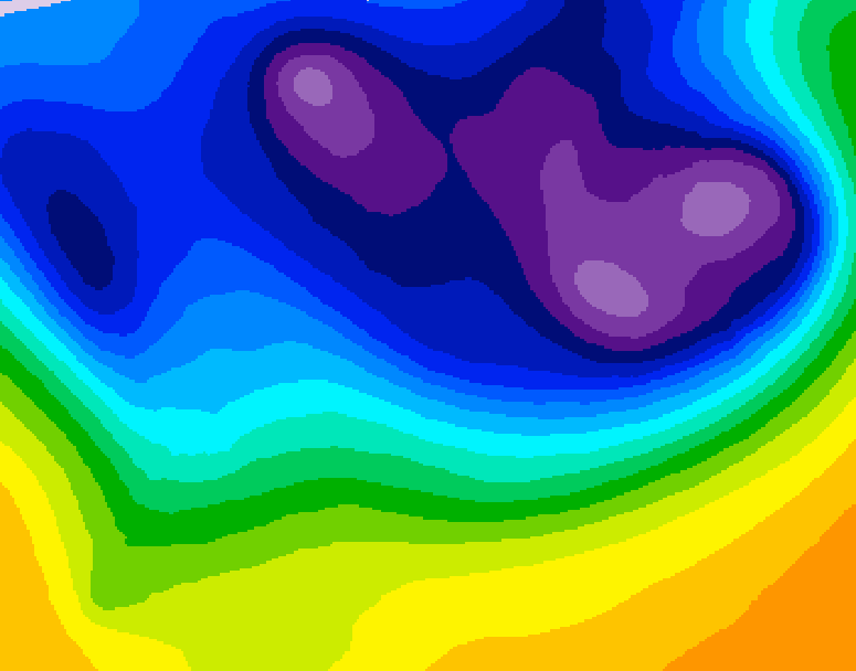 GDPS 500 millibar geopotential height 204 hour forecast chart for Canada based on 2026/02/25 1200Z data
