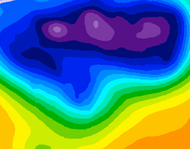 GDPS 500 millibar geopotential height 234 hour forecast chart for Canada based on 2026/02/25 1200Z data