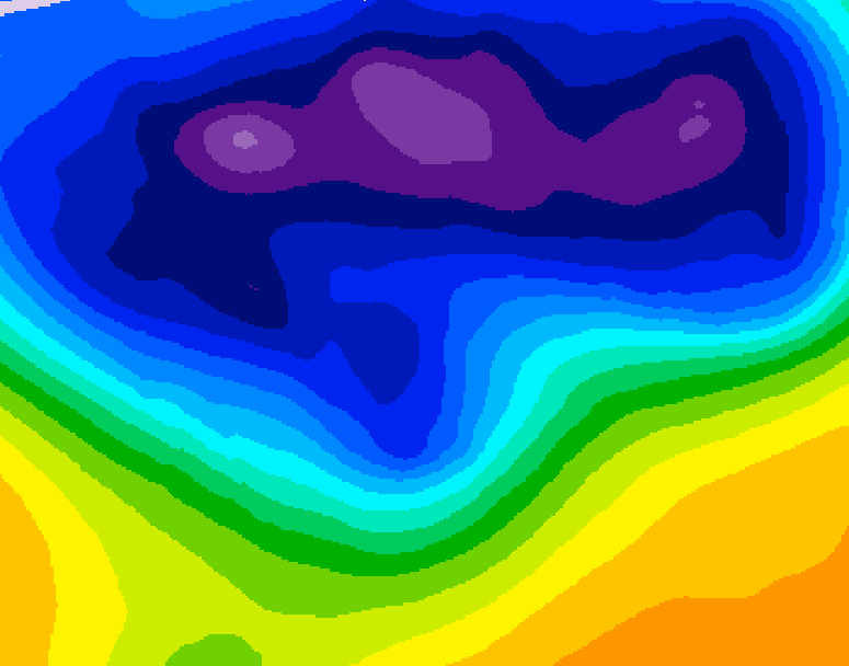 GDPS 500 millibar geopotential height 240 hour forecast chart for Canada based on 2026/02/25 1200Z data