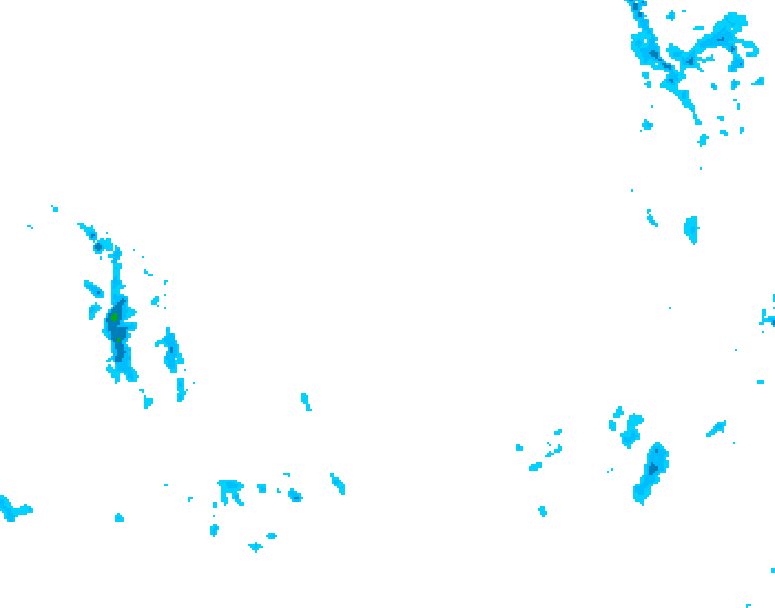 GDPS precipitation 018 hour forecast chart for Canada based on 2026/02/25 0000Z data