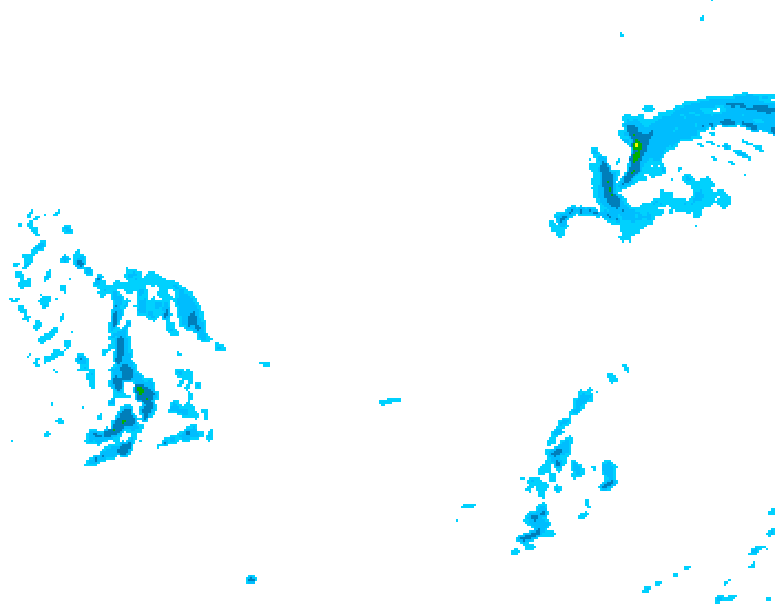 GDPS precipitation 222 hour forecast chart for Canada based on 2026/02/25 0000Z data